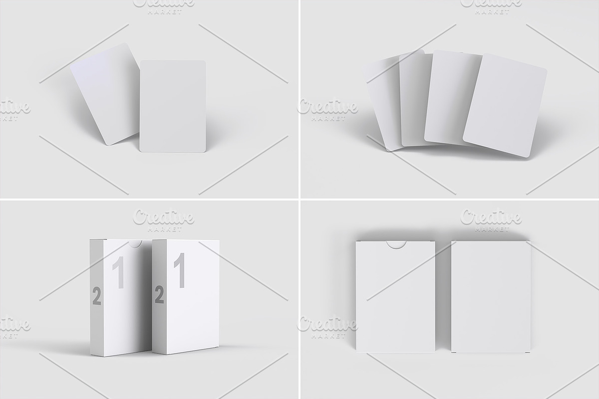 Playing Cards Mockup v.8 - 8 views, an Advertising Mockup by Illusiongraphic (Photo 21 of 22)