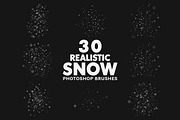 30 Realistic Snow Brushes, a Brush Add-On by AB-TheDesigner (Thumbnail 1 of 5)