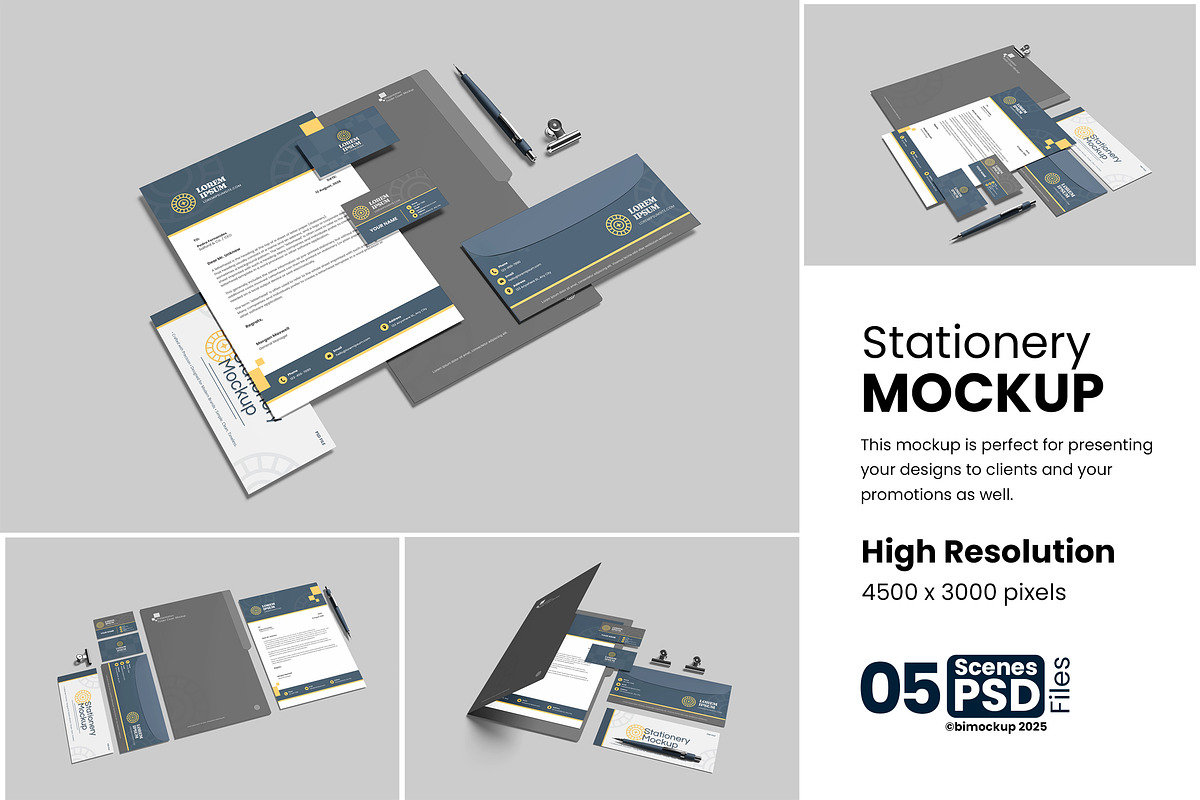 Stationery Mockup, a Product Mockup by bimockup (Photo 1 of 6)