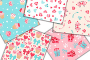 Valentine's Day Seamless Patterns, a Pattern Graphic by MalniArt (Thumbnail 2 of 5)