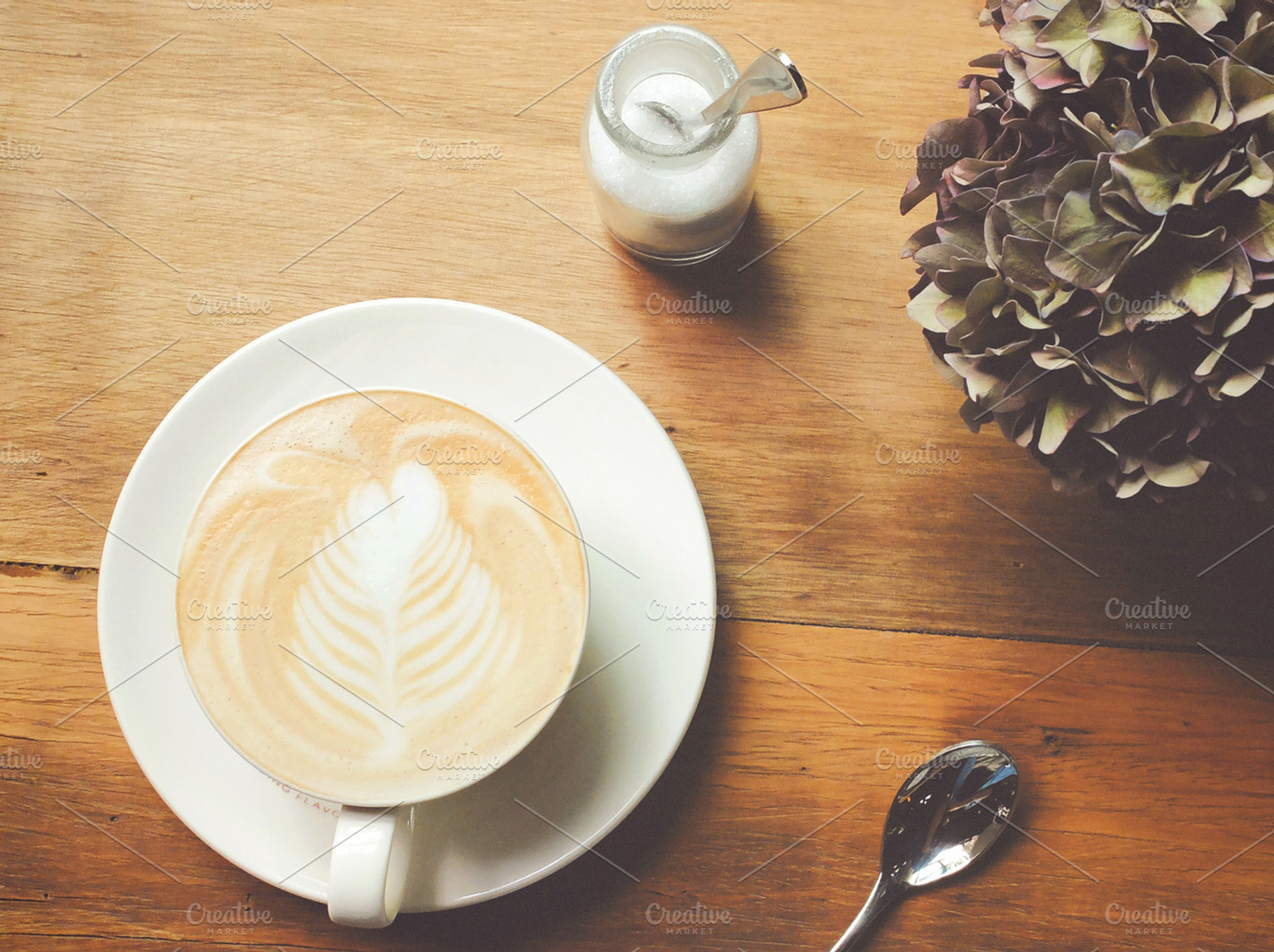 Cappuccino Or Latte Coffee On Table Containing Drink Coffee And Latte