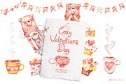 Cozy Valentines Day. Lovely bears, an Animal Illustration by UlitkaStudio (Thumbnail 4 of 20)