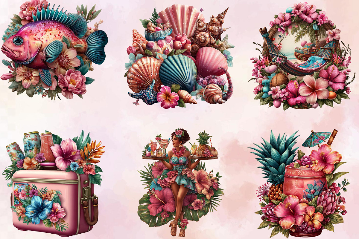 Summer Hawaii Clipart Bundle., an Illustration by SVGArt (Photo 6 of 9)