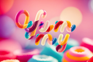 Yummy Candy - Color Bitmap Font