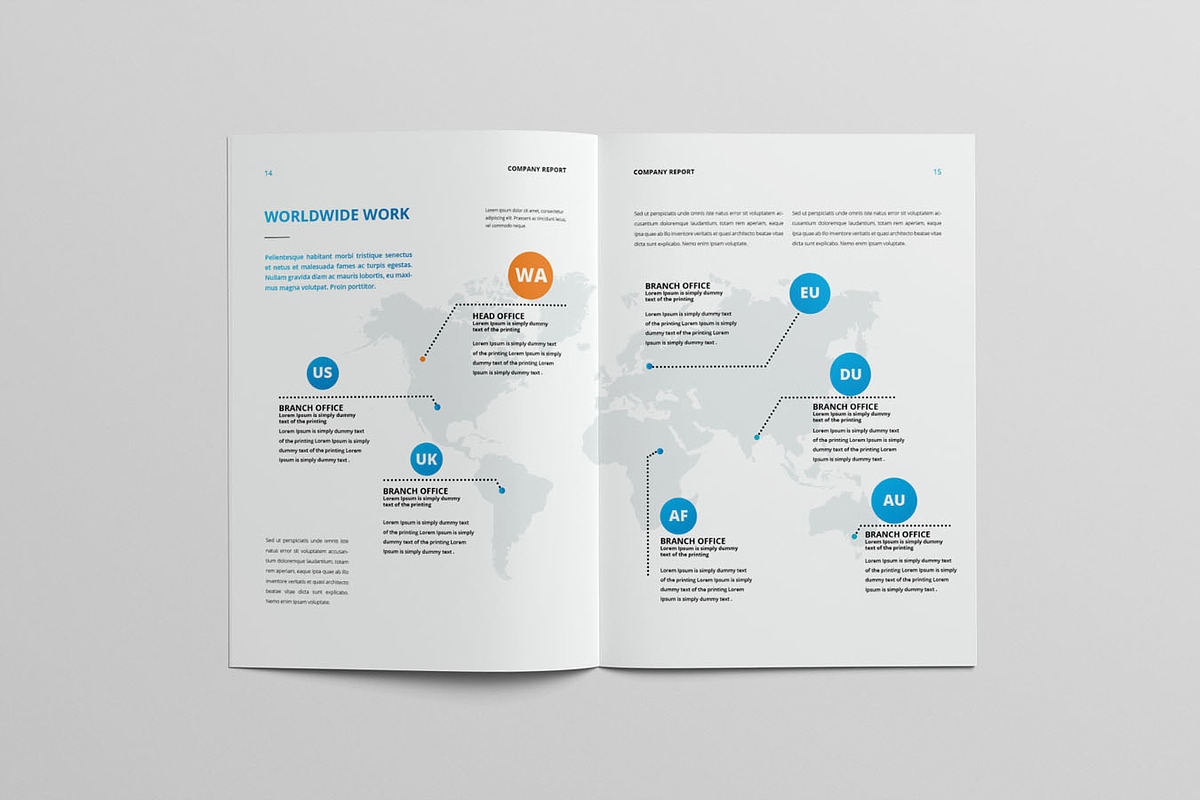 Annual Report Template Word & INDD, a Brochure Template by Taiffco (Photo 6 of 8)
