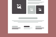 Wireframe Landing Page Design, a Wireframe Template by MightyDesign (Thumbnail 7 of 10)