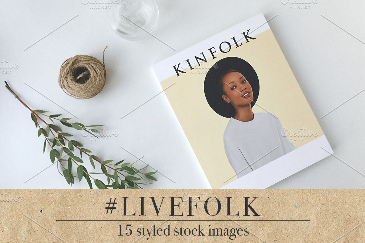 15 lifestyle social media images, a Books & Magazine Mockup by Bang Bang Bureau (Photo 1 of 7)