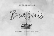 Burjuis - Modern Script fonts, a Script Font by Nahar_std (Thumbnail 1 of 7)
