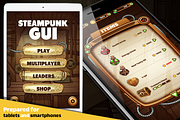 Steampunk GUI for Mobile Game, an Illustration by wowu (Thumbnail 9 of 9)