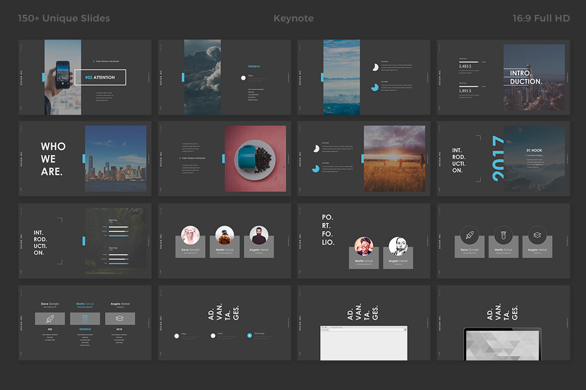 DARK Keynote Template, a Presentation Template by Haluze (Photo 5 of 10)