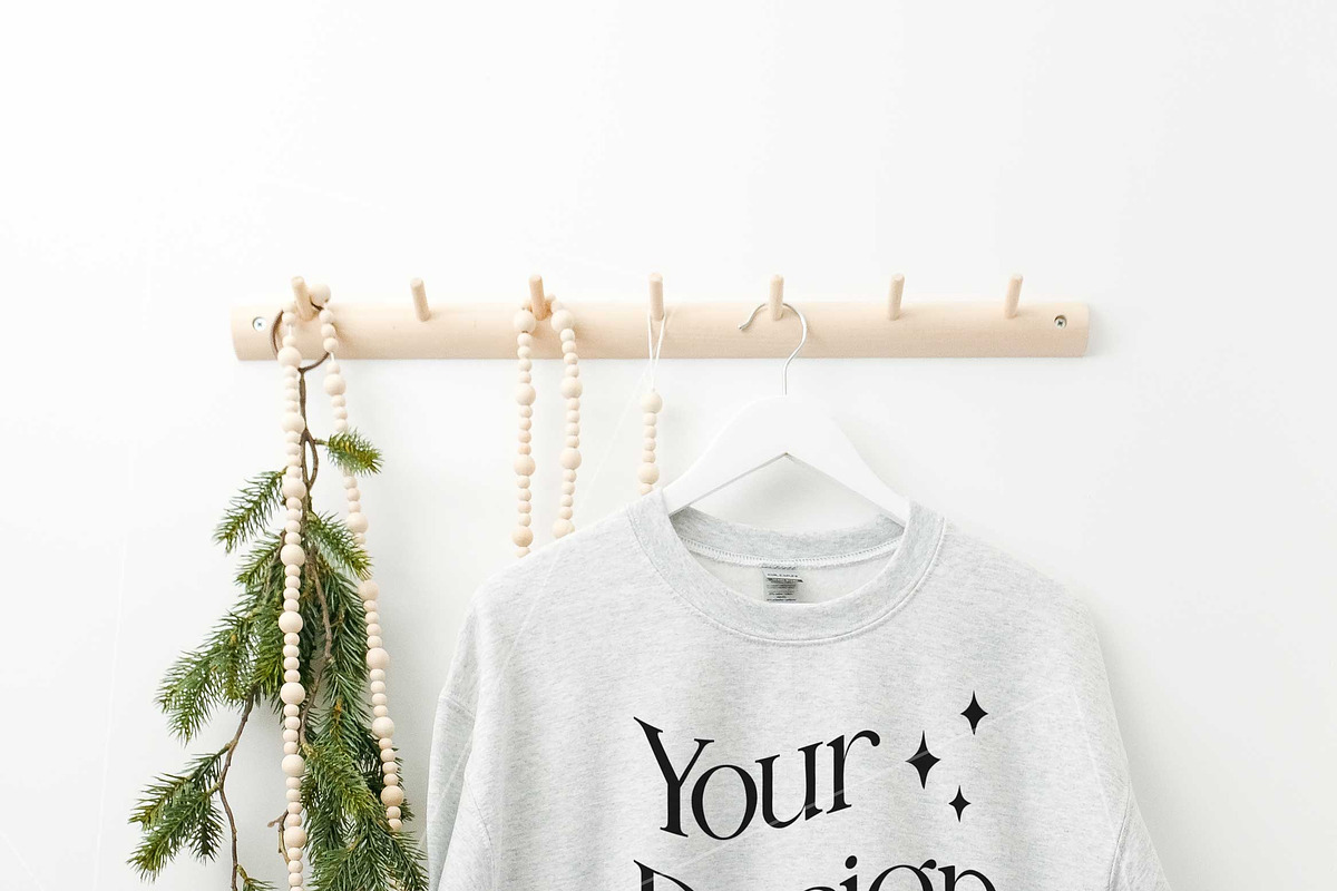 Ash Gildan 18000 Sweatshirt Mockups, a Shirt Mockup by Uncommon Mockups (Photo 2 of 7)