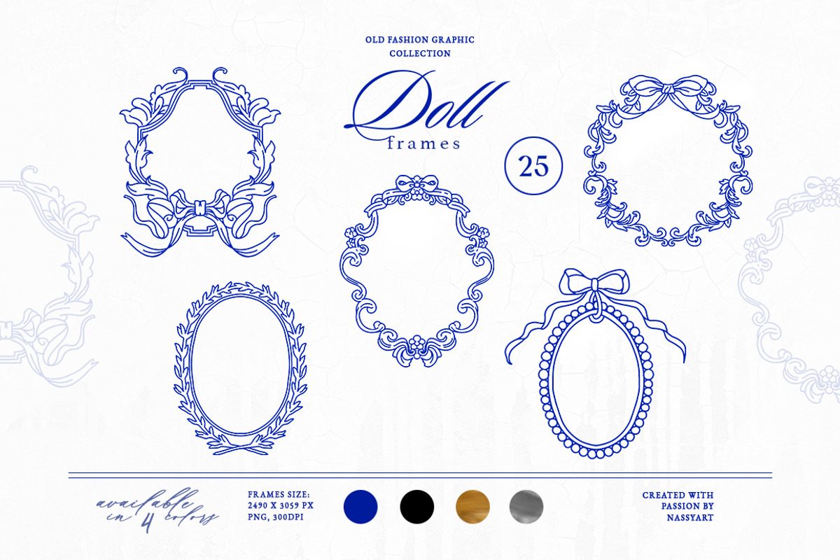 Dominica Vintage Frame Collection, an Object Illustration by NassyArt (Photo 4 of 17)