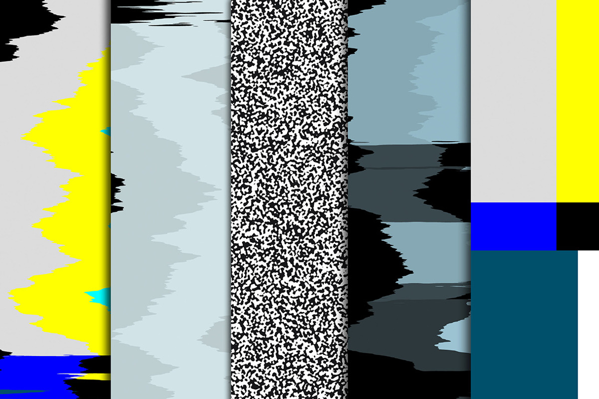 Tv Glitch Textures, a Background Graphic by dotstudio (Photo 2 of 8)