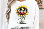 Funny Cartoon Flowers Clipart, an Illustration by SinaCreation (Thumbnail 3 of 9)