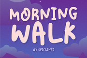Morning Walk - Fun Font, a Handwritten Font by Epiclinez (Thumbnail 1 of 5)
