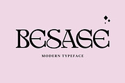 BESAGE DISPLAY FONT, a Sans Serif Font by Andika Fez (Thumbnail 1 of 10)
