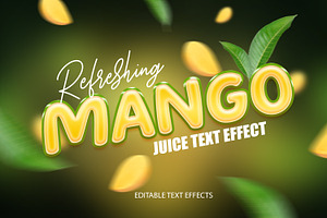 Editable Juice Text Effect Pack Of 6