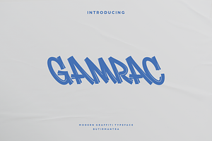 Gamrac - Modern Handbrush Typeface