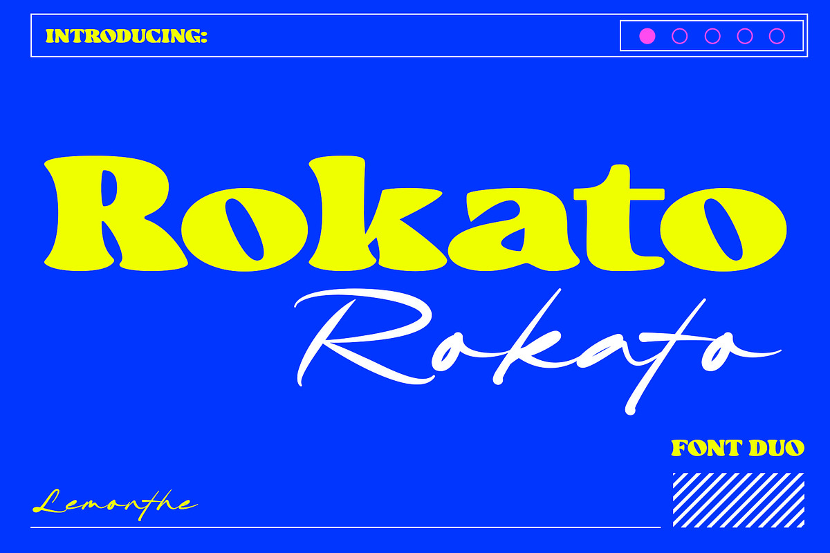 Rokato | Font Duo, a Script Font by Lemonthe (Photo 1 of 7)
