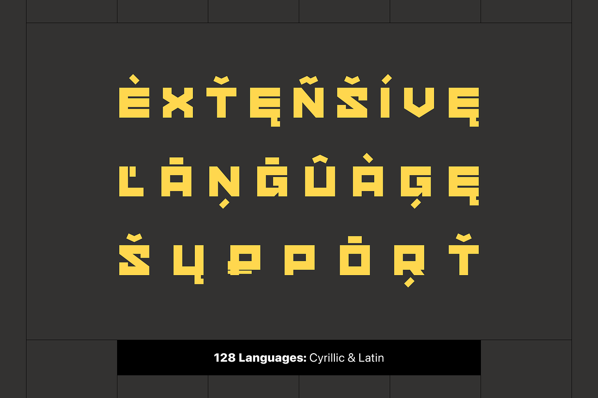 Gendred Squared Typeface, a Font by alpercakici (Photo 3 of 11)