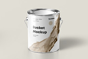 Paint Bucket Mock-up, a Cups & Container Mockup by Yogurt86 (Thumbnail 4 of 13)