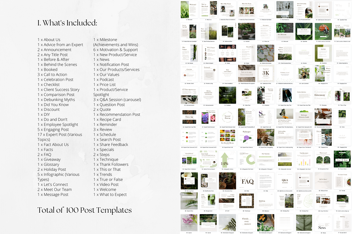 Gardening/Landscape Templates BUNDLE, a Social Media Template by PatternLab. (Photo 2 of 9)