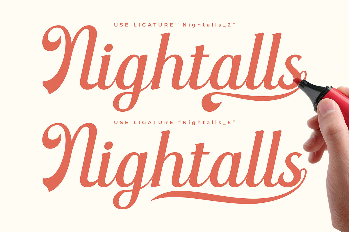 Nightalls Delight Bold Script, a Script Font by timelesstype.co (Photo 15 of 20)