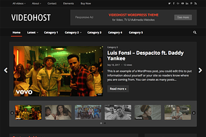 VideoHost - WordPress Video Theme