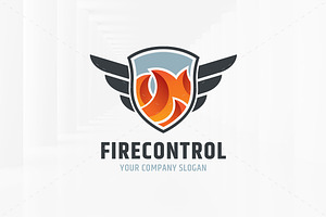 Fire Control Logo Template