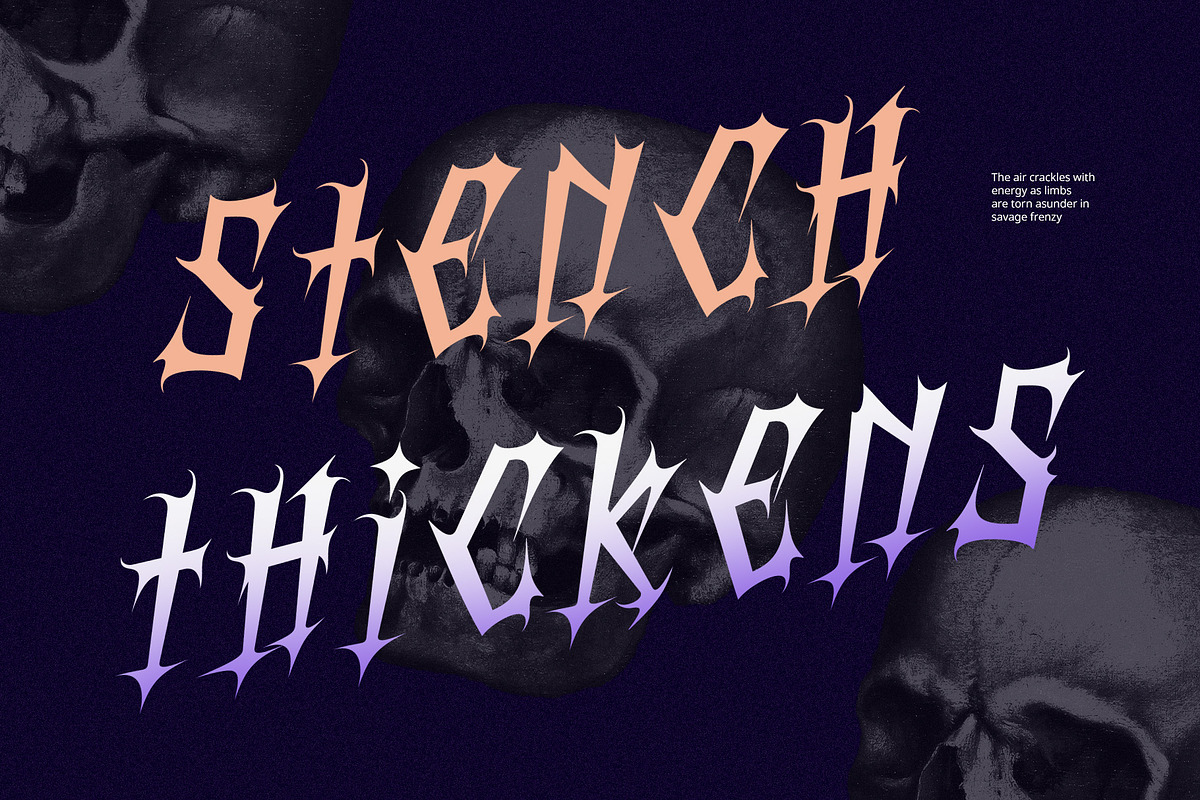 CS Wendigo – Black Metal Font, a Blackletter Font by Craft Supply Co. (Photo 2 of 8)