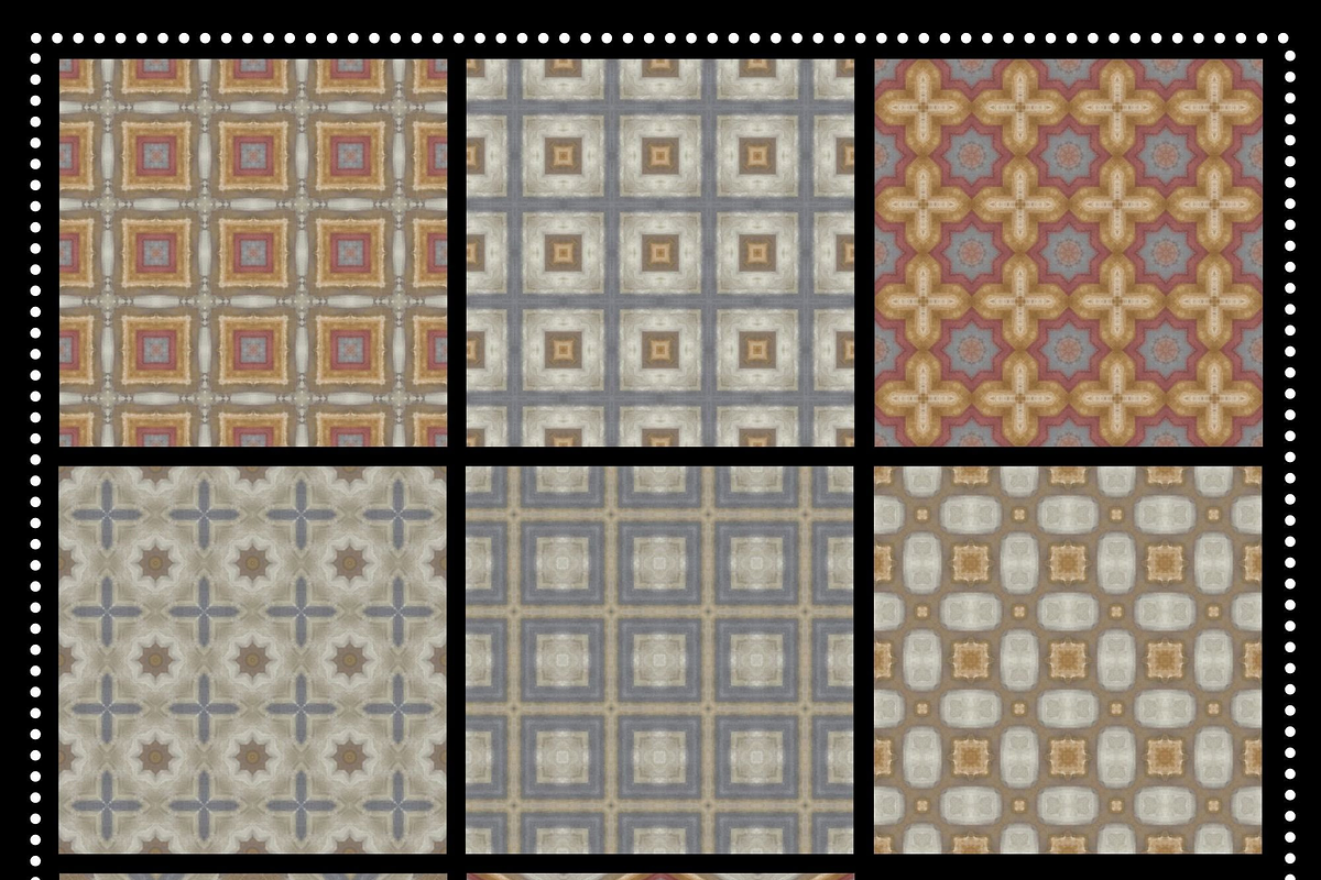 Liquid Metal Watercolor Patterns, a Pattern Graphic by Gen Aumonier (Photo 2 of 7)