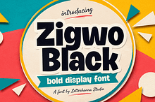 Zigwo Black Chunky Bold Display Font