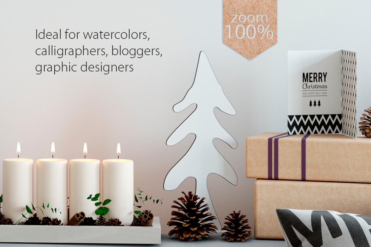 Christmas Frame Mockup Bundle, a Print Template by Yuri-U (Photo 19 of 19)