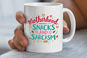 Motherhood Powered by Snacks Sarcasm, an Illustration by Awieee1 (Thumbnail 3 of 4)