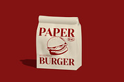 Burger Bag Mockup, a Packaging Mockup by Permadi Creative (Thumbnail 2 of 3)