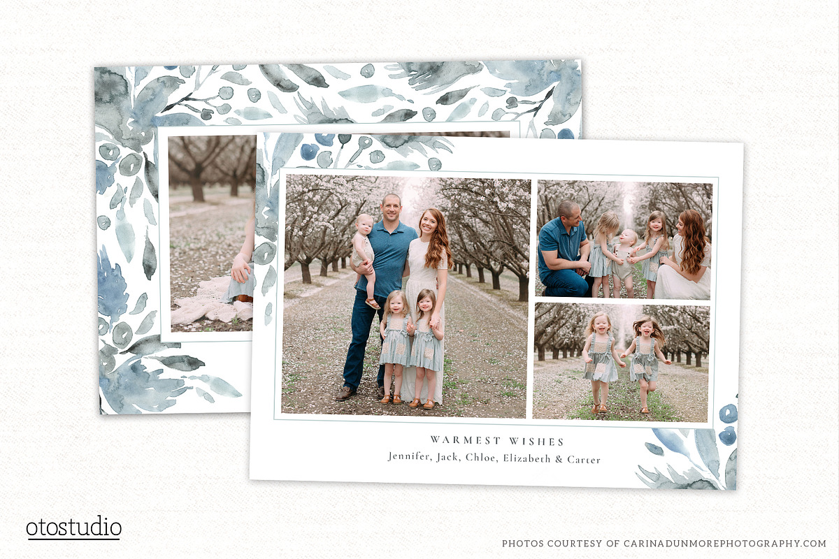 Christmas Card Template CC307, a Card Template by OtoStudio (Photo 2 of 2)