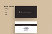 Pack Resume and Card Template / M, a Resume Template by Showy68 Template (Thumbnail 5 of 8)