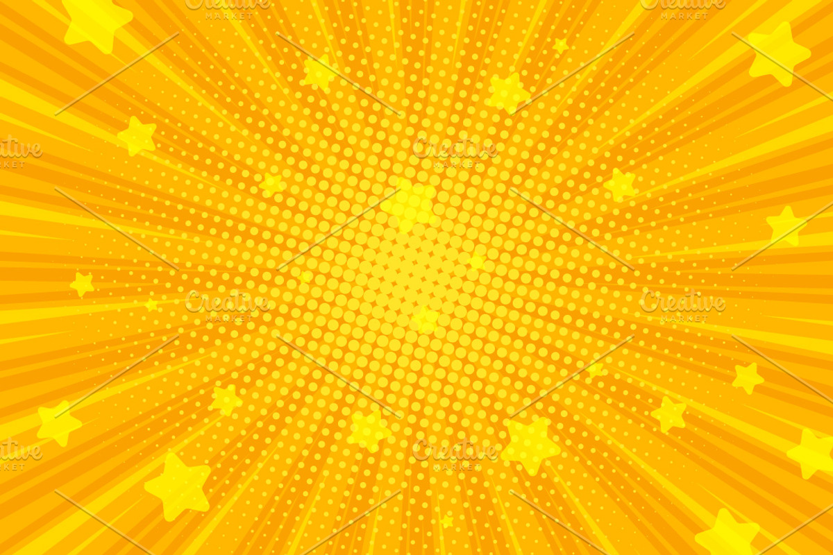 Retro Comic backgrounds, a Texture Illustration by Greeek (Photo 2 of 5)