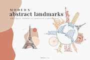 City Landmarks Destinations Abstract, a Decorative Illustration by Kaya Fonts (Thumbnail 1 of 17)