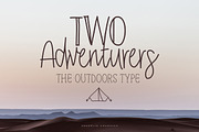Two Adventurers Font + Bonus, a Script Font by Graphicdome (Thumbnail 1 of 15)