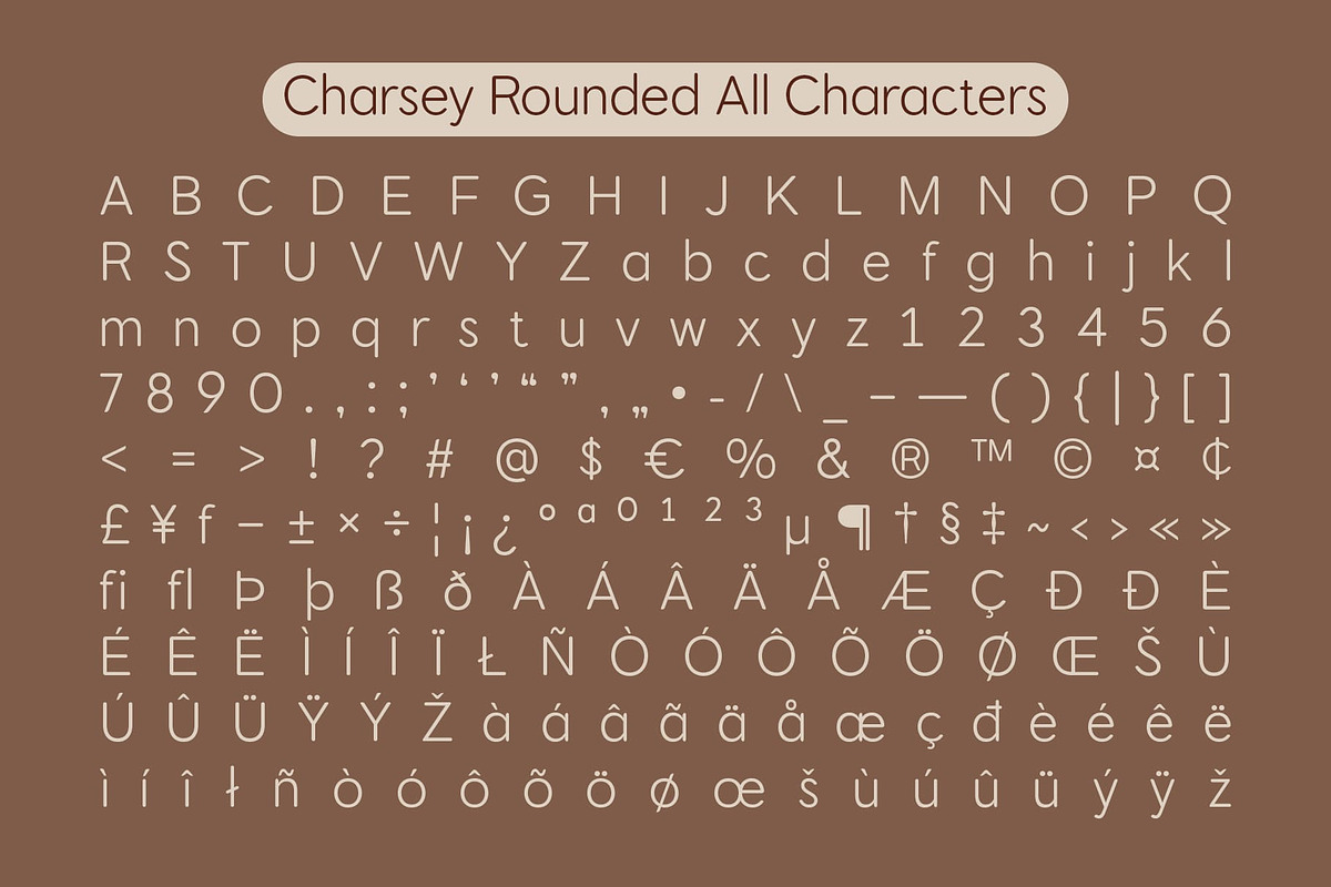 Charsey Rounded, a Sans Serif Font by Craft Supply Co. (Photo 8 of 8)