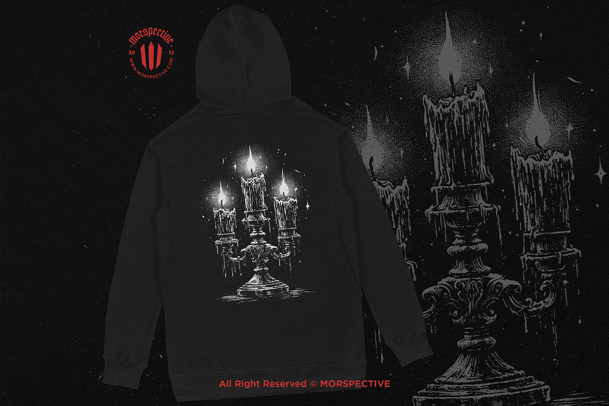 10 Bundle Dark Art Candlestick Light, an Illustration by Morspective (Photo 4 of 7)