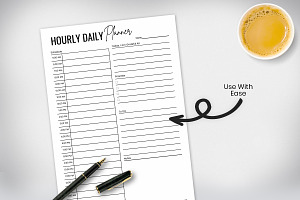 Daily Hourly Planner Printable Pdf