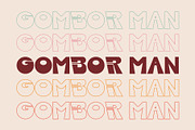 Gombor Man - Retro Sans, a Sans Serif Font by Boril Std (Thumbnail 7 of 10)