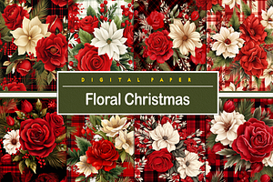 Floral Christmas Pattern