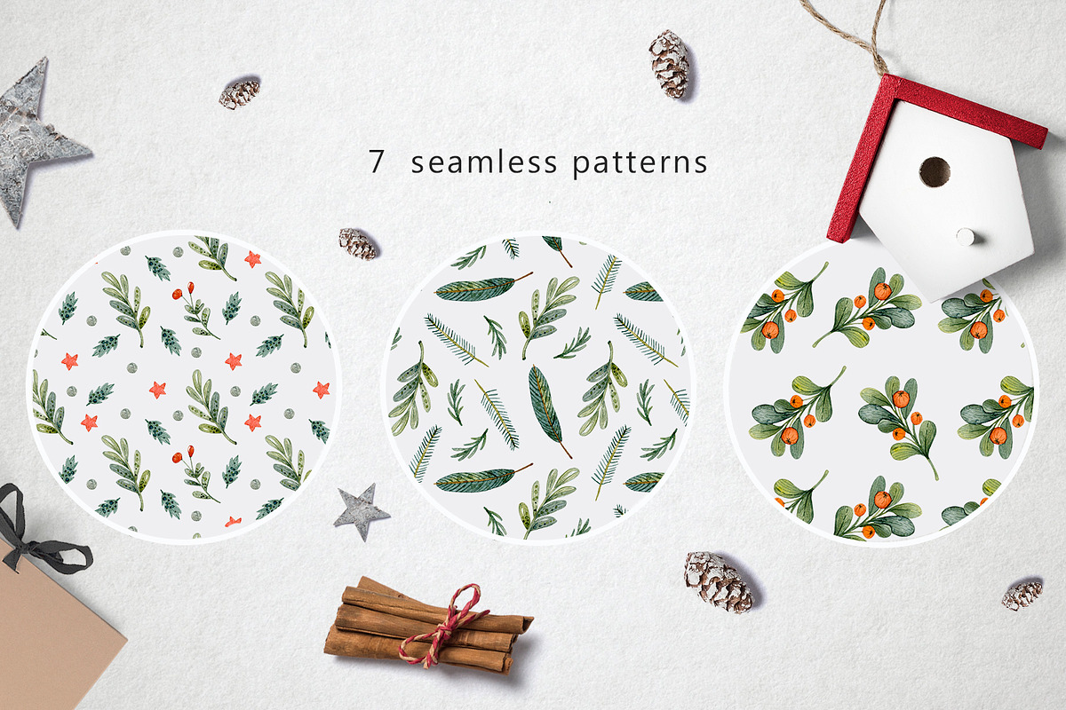 Christmas Set, an Illustration by annasokol_ (Photo 8 of 9)