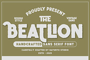 The Beatlion - Handcrafted Font, a Sans Serif Font by Bayuktx (Thumbnail 1 of 10)