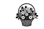Charming flower basket wall art, an Illustration by Amazin_art (Thumbnail 29 of 32)