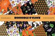 Boooodle O'clock! Doodle Patterns, a Pattern Graphic by maaariabouvier (Thumbnail 1 of 6)