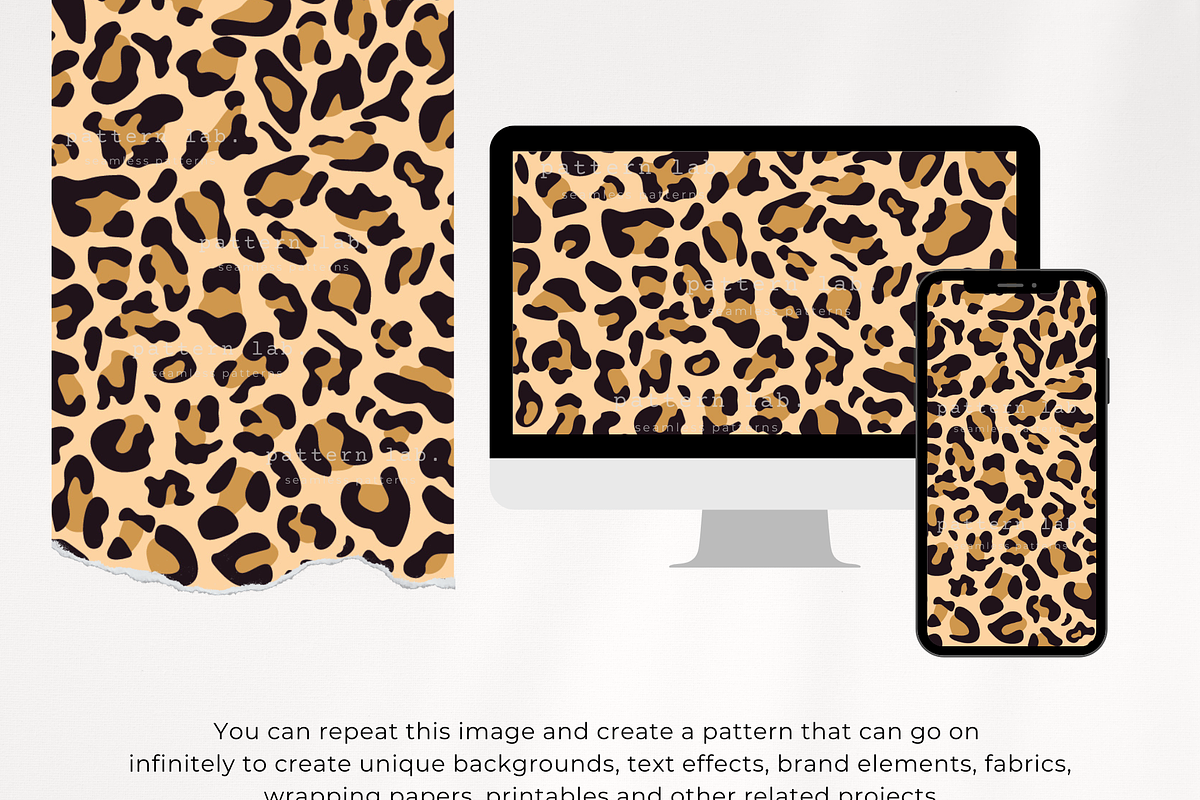 Leopard Seamless Pattern pdf jpg eps, a Pattern Graphic by PatternLab. (Photo 5 of 7)